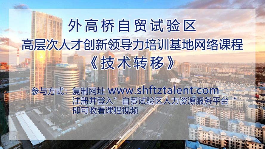 外高桥创新领导力《技术转移》网络课程_上海市企业服务云